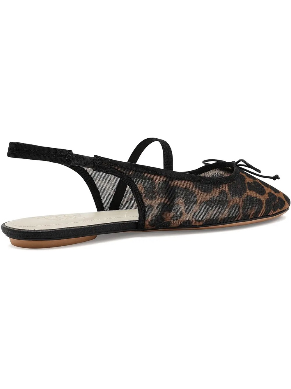 Franco Sarto Leopard Print Slingback Ballet Flats